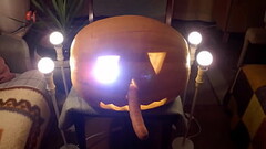 Halloween pumpkin altar making &amp_ anal BB FF fucking Thumb