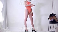 Water splashed on swimming suit, nipples showing through Thumb