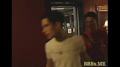 Homo guy gets a deepthroat Thumb