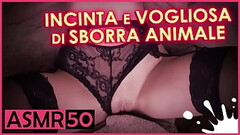 Incinta e vogliosa di sborra - Italiana dialoghi ASMR Thumb