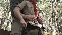 ScoutBoys - Hung DILF Legrand raw fucks tight teen scout boy in forest Thumb