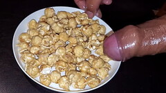 Movie night! My delicious Cum frosting on my movie night popcorn. Thumb