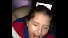 Thick white girl gagging on my dick Thumb