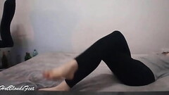 She Is Playing With Her Legs - Miley Grey Thumb