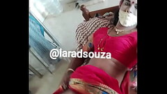 Indian sexy cd Lara D'_Souza in red saree Thumb