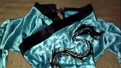 Teal Dragon Geisha Dress Thumb