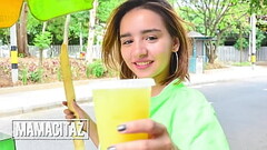 MAMACITAZ - (Julia Garcia, Charles Gomez) Street Vendor Colombiana Teenager Gets Her Latina Pussy Filled With Cock Thumb