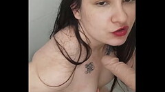 I suckled my naked rubber penis in the bath Thumb