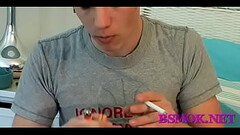 Most good relaxation of a smoking homosexual Thumb