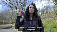 Smalltits alt babe rides POV dick for cash after blowjob Thumb