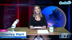 Camsoda - Hot Blonde Milf rides Sybian and masturbates during news cast Thumb