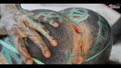 tattoo girl ANUSKATZZ get fucked balls deep in her ass / ANAL, gape, prolapse, split tounge blow job, punk, goth - ZF019 Thumb