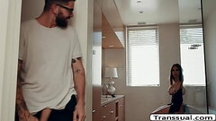 Horny shemale butt fucked by her stepson Thumb