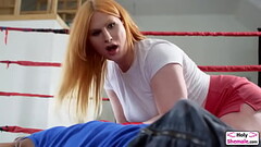 Busty shemale boxer Evie Envy suck n barebacked by black guy Thumb