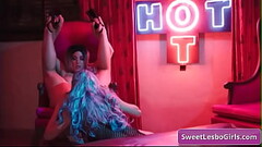 Amazing big tit lesbian sluts Alexis Fawx, Angela White in sexy lingerie eating pussy and finger fuck their wet holes Thumb