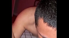 Asian mistress has her slave go down on her Thumb