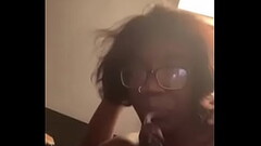 Ebony sucks bbc until he cums all in her pretty mouth Thumb