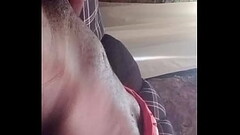 Horny and trying to take it out Thumb