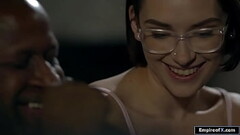 Brunette teen fucked by black classmate Thumb