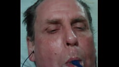 Model Rick Wimmer does the pole dance in his thong Thumb