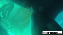 Underwater hidden camera lesbian fun with Alix &amp_ Jenna Thumb