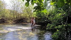 COUPLE GETS CAUGHT WHILE HE FUCKS HER IN THE ASS OUTDOOR 2of2 Thumb