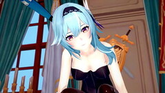 Futa Genshin Impact Eula fucked by Keqing in Jean'_s office Thumb