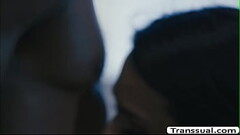 Horny Tgirl butt fucked by black husband Thumb