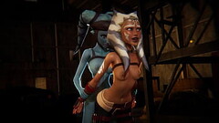 Ahsoka Tano gets creampied by Futa Aayla Secura - Star Wars Inspired 3D Porn Thumb