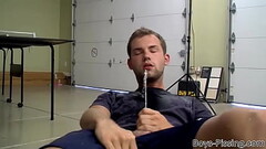 Submissive Preston Ettinger pissed on and ass fucked in 3way Thumb