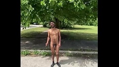 Married Twink Stripping Naked Outside only socks Thumb