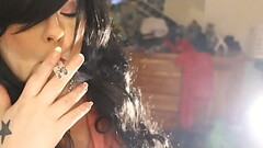 Mistress Tina Snua Smoking 2 Cigarettes At Once Thumb