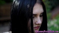 Cute teen takes facial after getting tongued Thumb