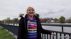 GERMAN SCOUT - TINY GIRL MINI HOTCORE PICKUP AND FUCK AT STREET CASTING Thumb