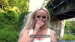 Panties to the side fuck for picked up amateur slut in public place Thumb