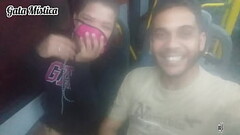 Aventura em p&uacute_blico Gata Mistica mamando Dj Jump dentro do &ocirc_nibus no RJ Thumb