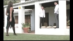 Nasty Brazilian floozie Dunia Montenegro prefers to clean pipe of one stud while another one is splitting her buns with his massive tool and then get bread buttered on both sides Thumb