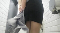 Hidden cam. Russian Piss public toilet. Pantyhose. Wet pussy. Nice ass, anus. Closeup Thumb