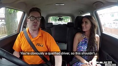 Busty brit publicly rides her driving instructor Thumb