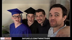 Hot Stepsons Marco Bianchi &amp_ Harvey Sid Celebrate Graduation With Cum Party Thumb