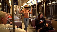 Topless on the train Thumb