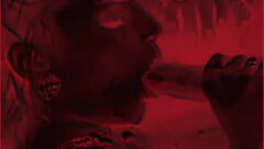 Dharla 666 milks black cum at a hellish blowjob Thumb