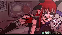 Devil-lynn [demon rod thrust] vigorously into Ravens hero cunt !... but Devil-lynn seems unimpressed ! Thumb