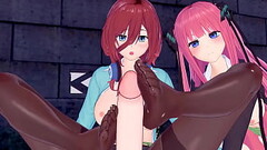 Me follo a Miku Nakano y a Nakano Thumb