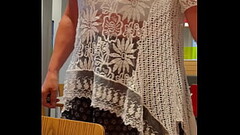 Flashing boobs in restaurang Thumb