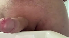 Close up jerking &amp_ slapping dock , suck it! Precum, open your mouth.. Thumb