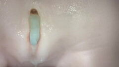 Light skin  giving GF (torso fuck-doll) great sex. Creampie . Thumb